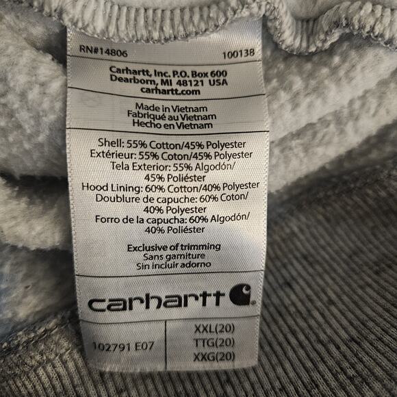 Carhartt Clarksburg Spellout Hoodie Sweatshirt Womens XXL (20) 102791 E07 - Picture 5 of 7